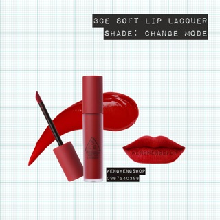 Son 3CE Soft Lip Lacquer 2018 mới