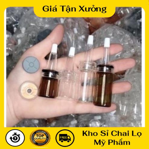 Lọ Chiết Serum ❤ TRÙM SỈ ❤ Lọ Chiết Tế Bào Gốc, Tinh Chất, Serum [5ml,10ml] bộ 3 nút đựng tinh chất, phụ kiện du lịch