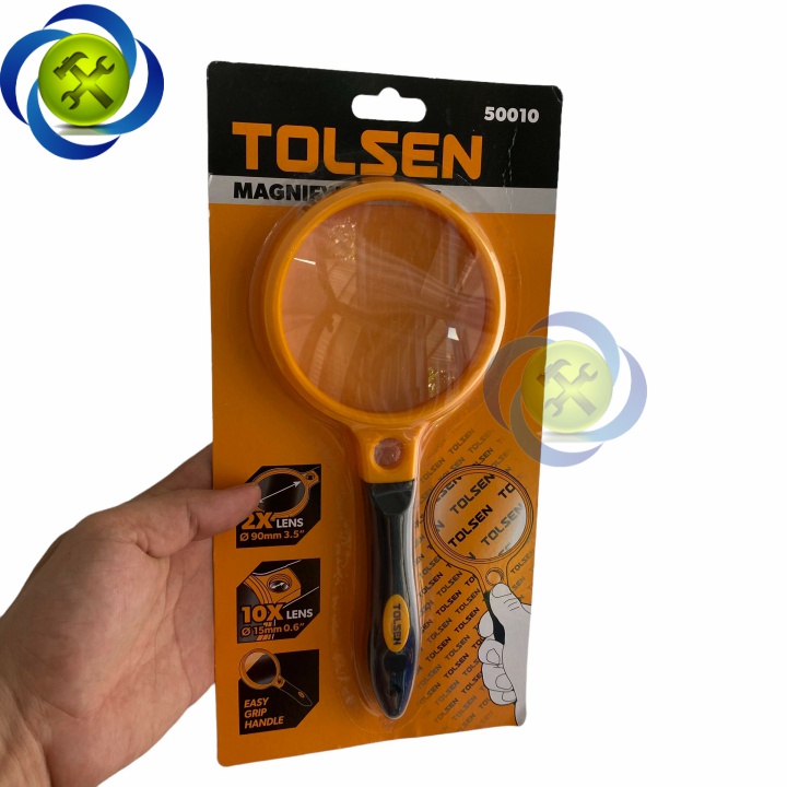Kính lúp Tolsen 50010 kích thước 220x 97mm