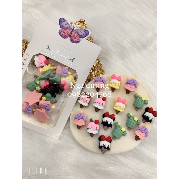 ( Hàng Chính Hãng ) Set cham hoạt hình - set cham đính móng