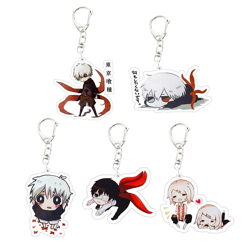 Móc Khóa Acrylic Hình Nhân Vật Anime Tokyo Ghoul Kaneki Ken Thời Trang