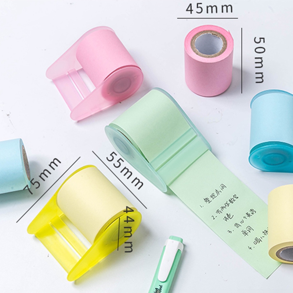 Cuộn Giấy Ghi Chú Dài 8M Nhiều Màu Sắc Tùy Chỉnh Tiện Dụng Cho Trường Học DIY
