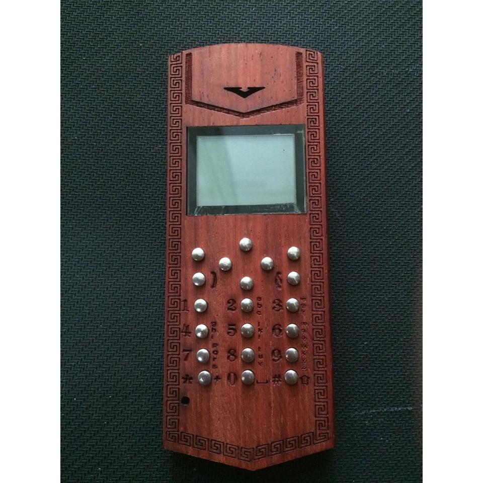 Vỏ gỗ cho Nokia 1280 mẫu chữ nhẫn