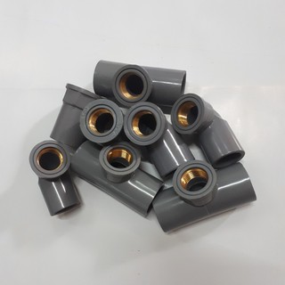 Cút,góc vuông tê PVC ren đồng ống phi 27