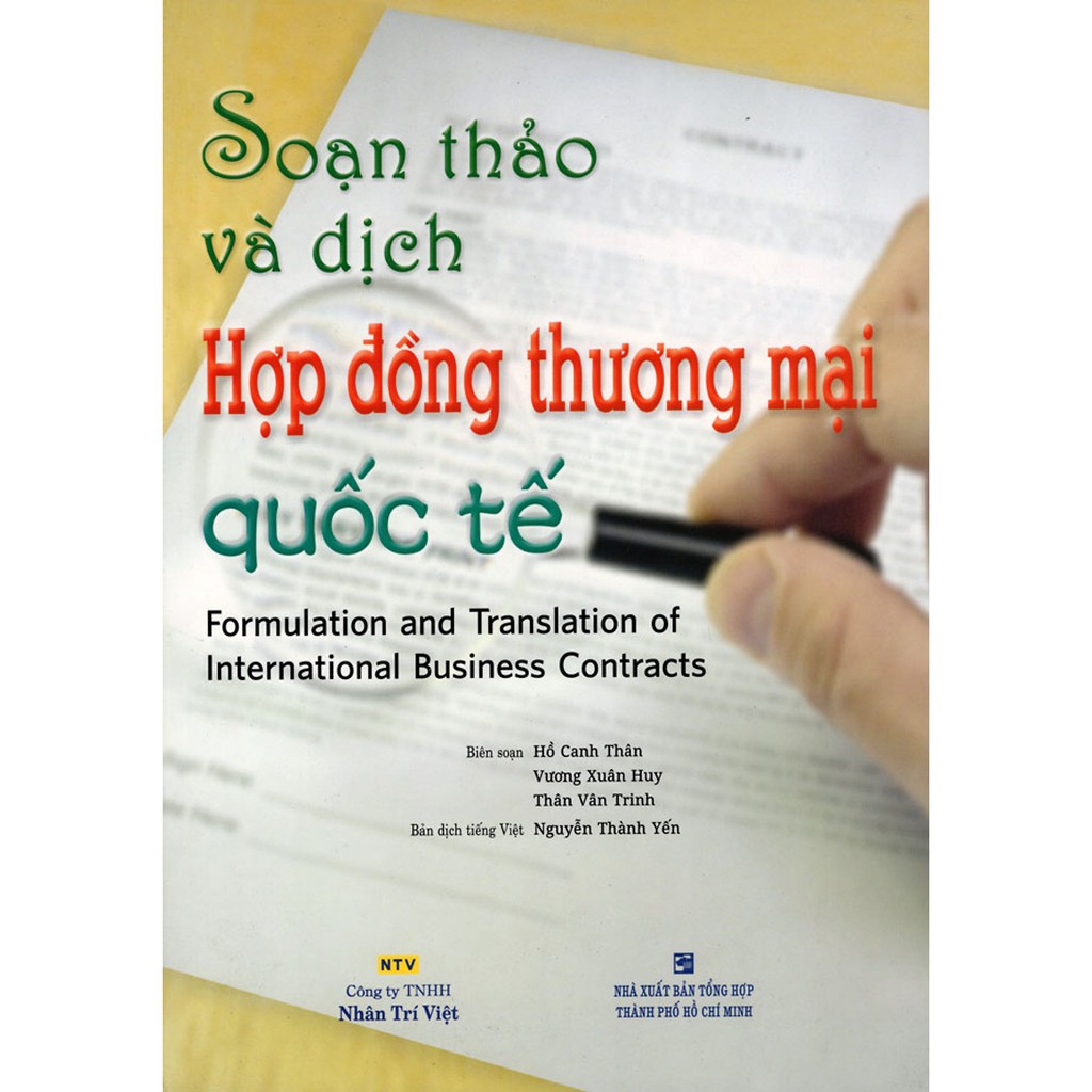 Sách - Soạn Thảo Và Dịch Hợp Đồng Thương Mại Quốc Tế (Tái Bản 2015)