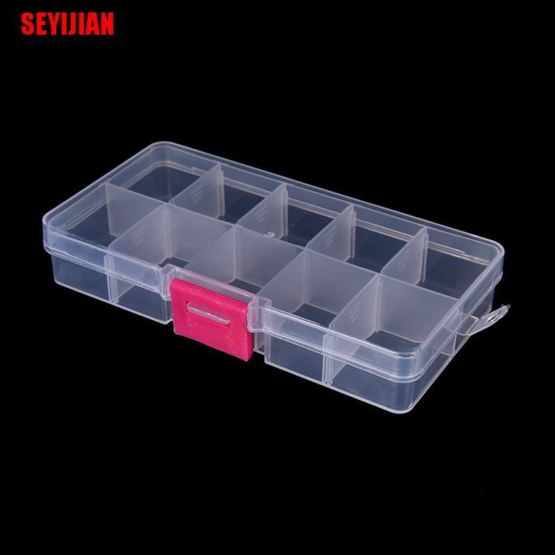 Hộp Nhựa Đựng Trang Sức Có Thể Điều Chỉnh 10 Ngăn Tiện Lợi