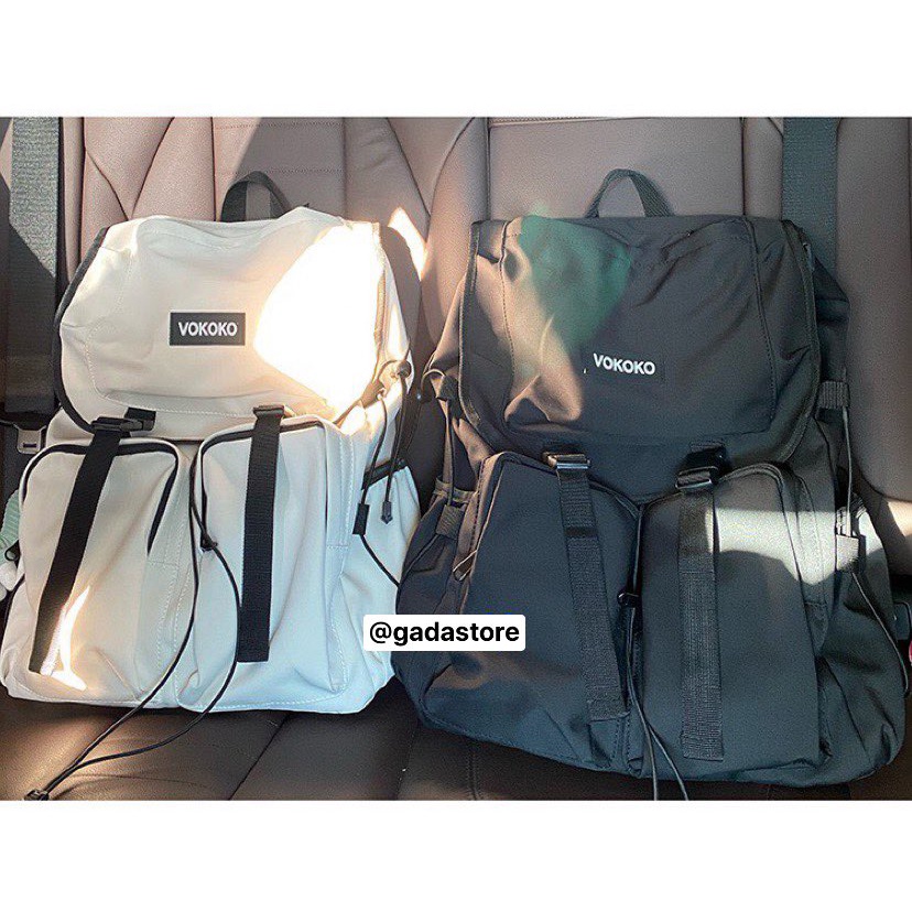 Balo Ulzzang Vokoko size backpack đi học 🍊❤️ Hàng có sẵn 🌷💥