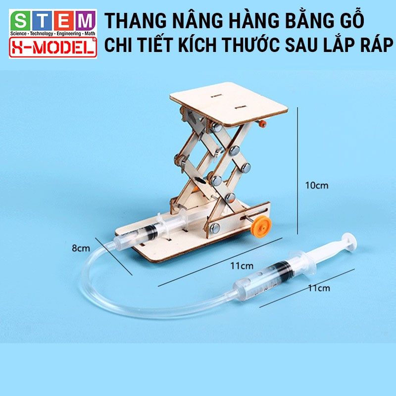 Đồ chơi sáng tạo STEM Thang nâng hàng thủy lực X-MODEL ST77 cho bé, Đồ chơi trẻ em DIY |Giáo dục STEM, STEAM