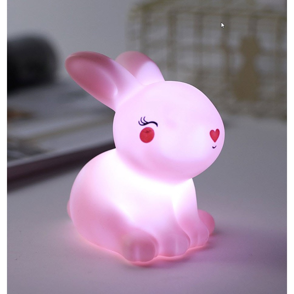 [HCM] Đèn ngủ silicon hình thú cho bé, đèn ngủ led silicon để bàn siêu cute ( kèm Pin)