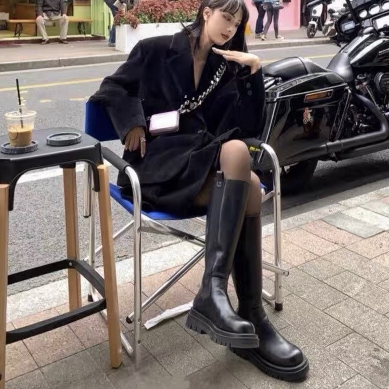 Boot Mona HighKnee Có Line Chun Cá Tính | BigBuy360 - bigbuy360.vn