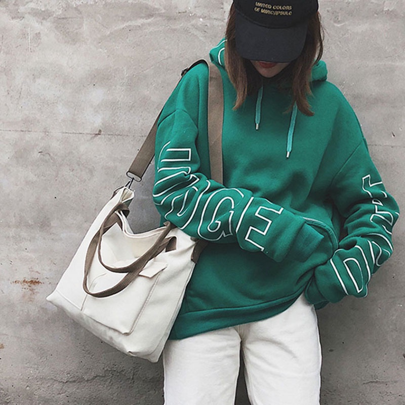 IELGY Túi Đeo Vai Vải canvas Cỡ Lớn Thời Trang Cho Nữ