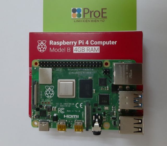 Máy tính Raspberry Pi 4 Model B, 2GB RAM Version 1.2 | BigBuy360 - bigbuy360.vn