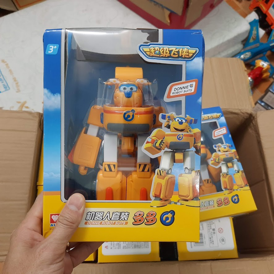 Super wings đội bay siêu đẳng Robot Biến Hình Kết Hợp Xe Cứu Hộ Nhỏ mô hình Donnie Thông Minh