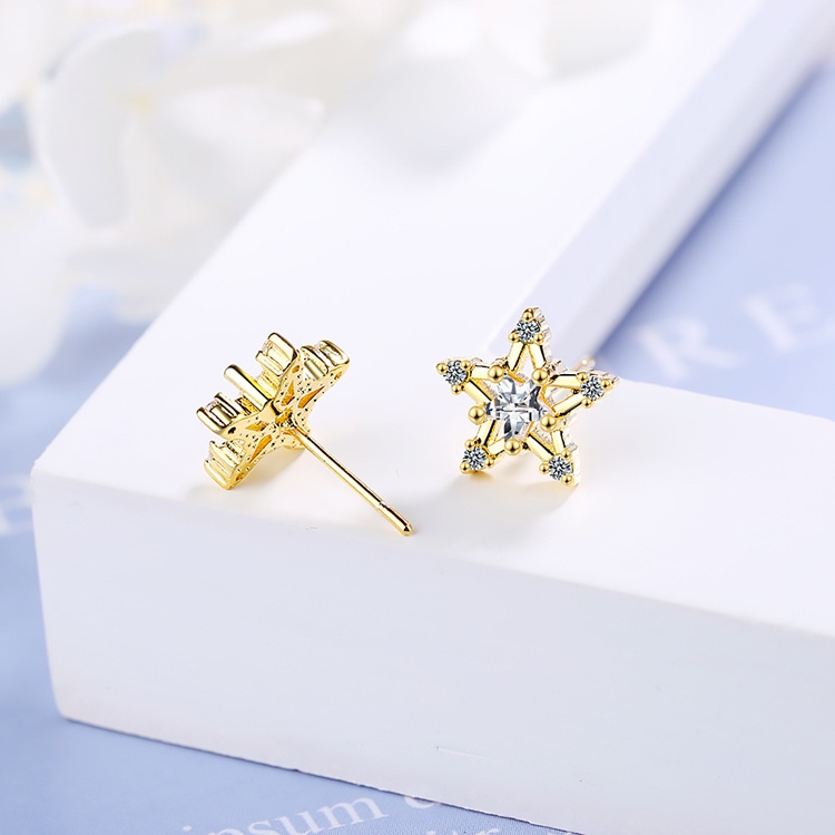 Hoa tai thời trang nữ hình ngôi sao xinh xắn, S925 - HT305