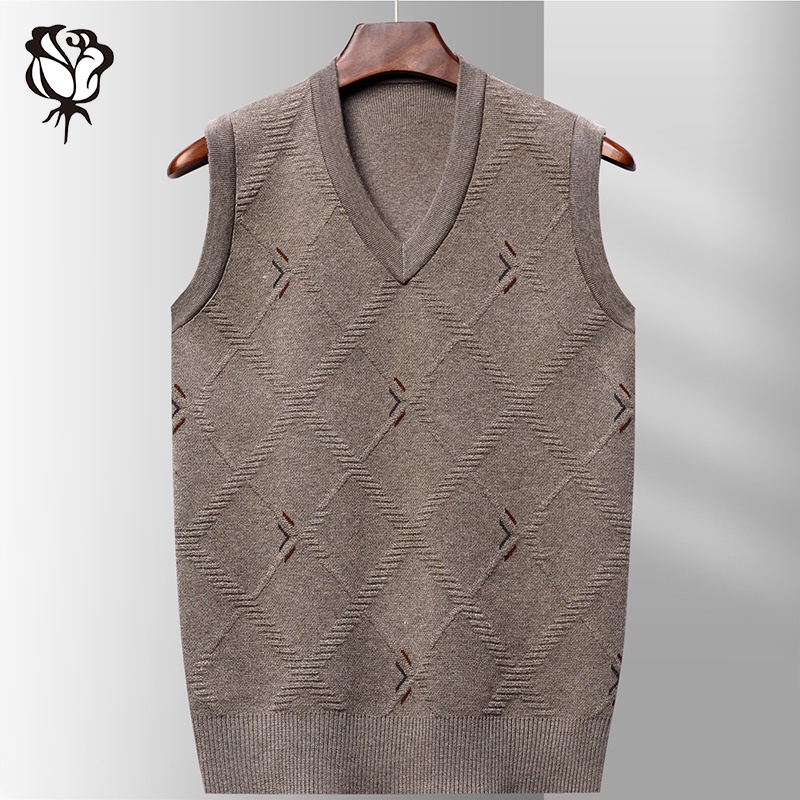 Áo Len Dệt Kim Sát Nách Có 3 Màu Thời Trang Dành Cho Nam Giới