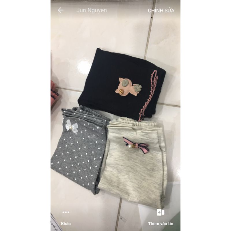 legging lửng bé gái