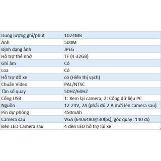 camera hành trình xe hơi dạng gương chiếu hậu có camera lùi