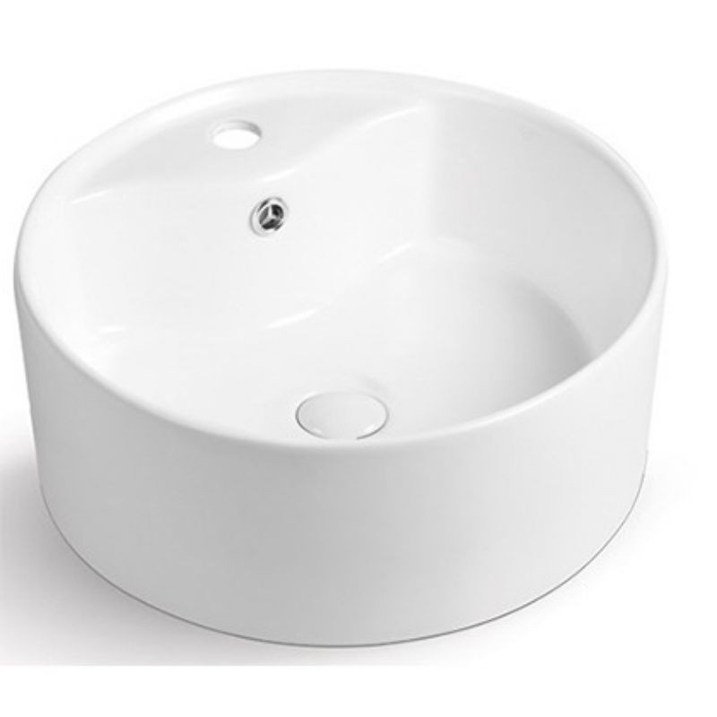 Chậu lavabo rửa mặt Đặt Bàn men sứ Nano tuyết dạng vuông - tròn