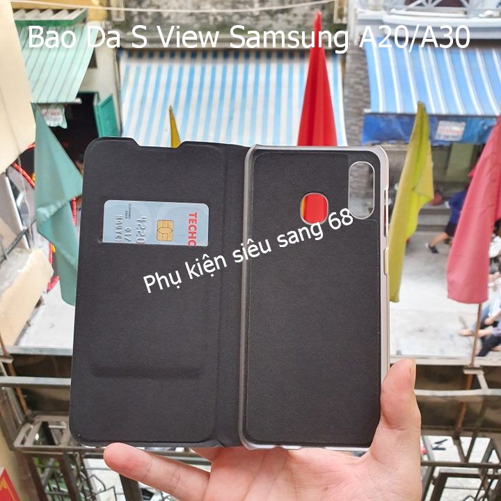 [Mã ELFLASH5 giảm 20K đơn 50K] Samsung A20/A30/ M20| Bao Da S View Samsung A20/A30/M20 - Hàng chuẩn