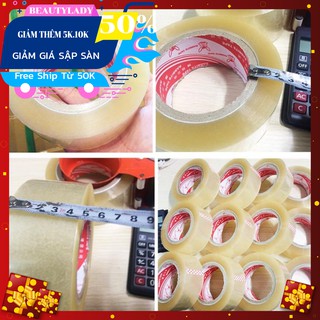 Combo 12 Cuộn Băng Keo Dán Thùng Carton 200 Yard 4kg