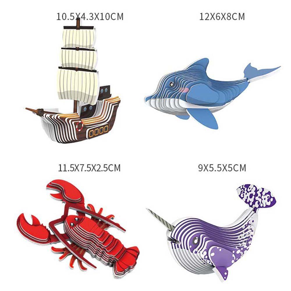 Đồ Chơi Xếp Hình Cá 3D Bằng Giấy Độc Đáo Giáo Dục Sớm Cho Trẻ Em