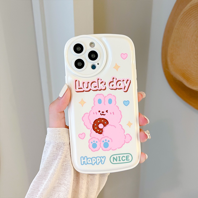 Ốp Điện Thoại Hình Thỏ Donut Có Đệm Khí Cho iphone 6 / 6plus / 6splus / 7 / 7plus / 8 / 8plus / xs / 11 / 12 / 13 / pro / max / plus / promax