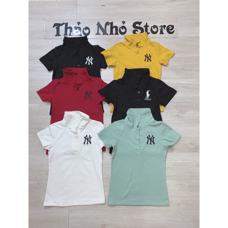 áo thun ôm có cổ thêu logo | BigBuy360 - bigbuy360.vn