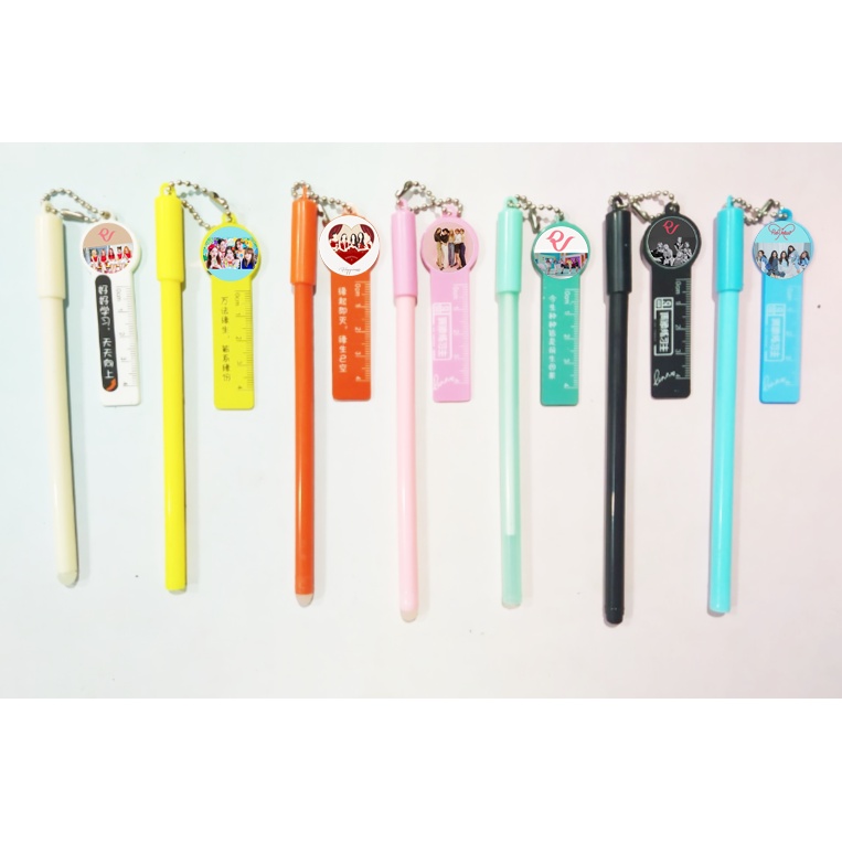 Bút GOT7 MAMAMOO ITZY RED VELVET kèm dây móc mica BMCI42 bút cute dễ thương thần tượng idol kpop