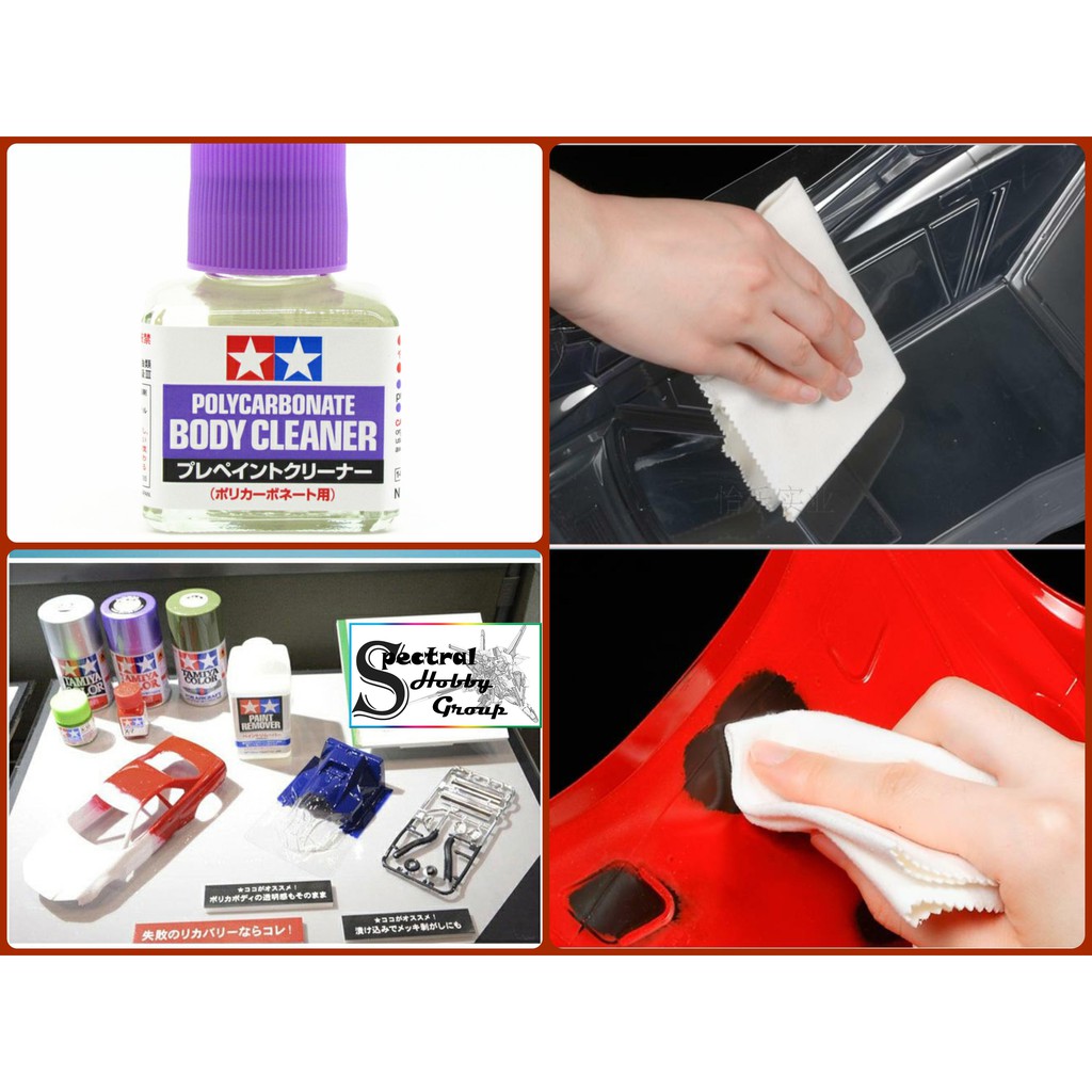 Dụng cụ mô hình làm sạch bề mặt trước khi sơn và tẩy sơn Polycarbonate Body Cleaner TAMIYA