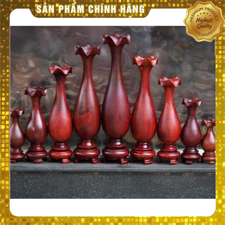 Bộ lục bình mini 9 món gỗ hương ( kích thước lần lượt 37cm, 32cm, 30cm, 27cm, 23cm, 20cm, 17cm, 14cm, 11cm )