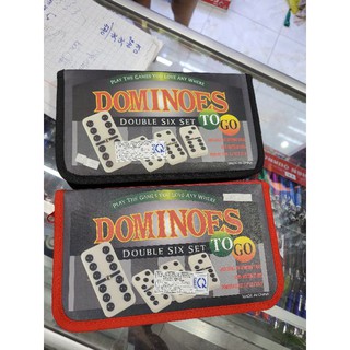 Bộ cờ domino hộp vải 28 quân cờ nhựa tốt