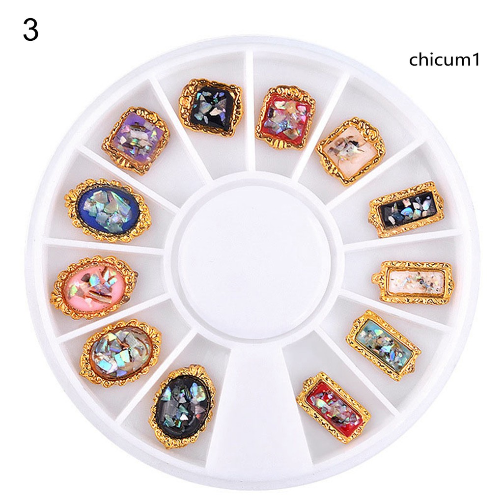[Hàng mới về] Phụ kiện đính móng tay trang trí 3d nhiều màu nhiều kiểu thời trang