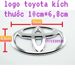 LOGO TOYOTA HILUX. FORTUNER. INNOVA. CAMRY. YARIS. VIOS kích thước 10cm*6cm