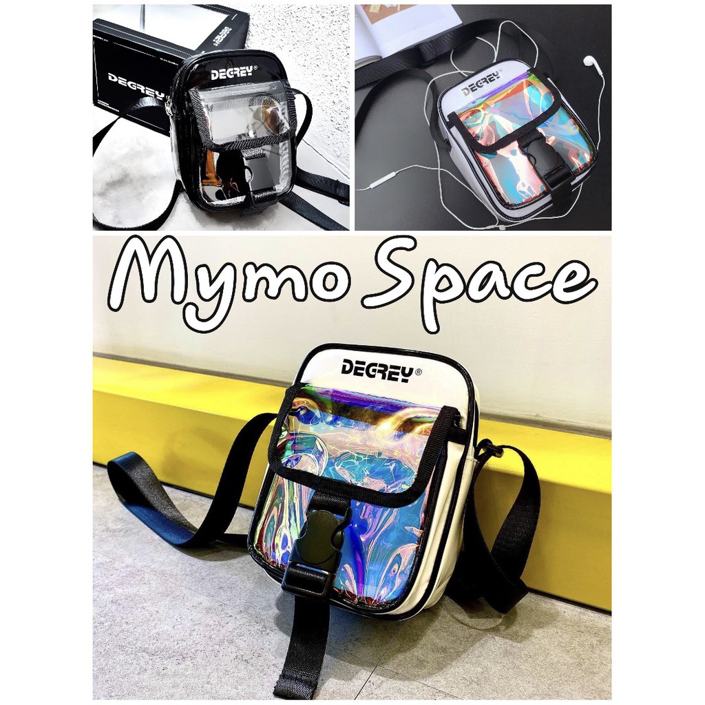 Túi Đeo Chéo De.grey Plastic Hologram FULLTAG GIẤY THƠM | CHUẨN CAO CẤP 1:1 LOCAL BRAND