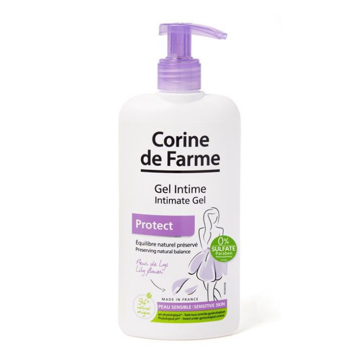 [CHÍNH HÃNG] Corine De Farme Gel Làm Sạch Vùng Cơ Quan Sinh Dục Ngoài Intimate Gel Protect 250ml