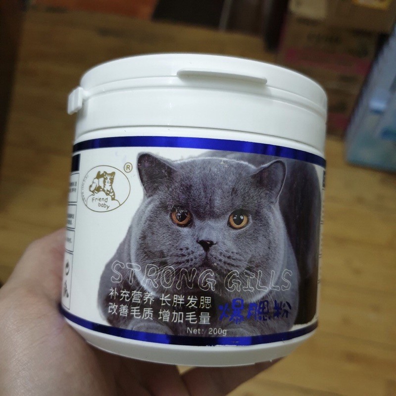 Bột Dinh Dưỡng Tăng Nọng Mập Má STRONG GRILLS 200gr Cho Mèo #Tintin Pet Store