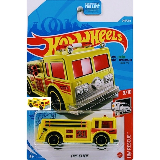 Xe mô hình Hot Wheels basic Cứu hoả Fire-Eater GTB15, 40K.