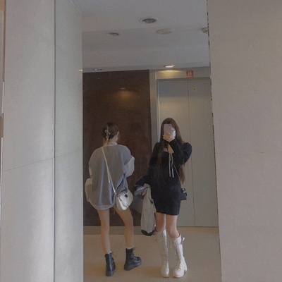 Order Boots đùi nâng 5cm siêu hot douyin phong cách Ulzzang mới nhất mùa thu 2022, sẵn be sz35