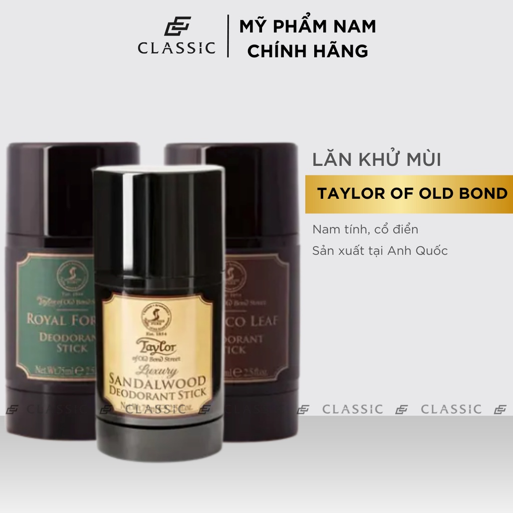 Lăn khử mùi Taylor of Old Bond Street Deodorant Stick 75ml