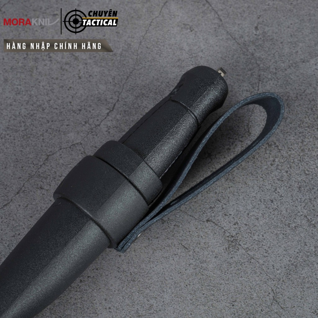 Dụng cụ Dao phượt, dao dã ngoại Morakniv® Garberg Black C (Bao nhựa) - Thép Carbon - Hàng nhập chính hãng-Made in Sweden