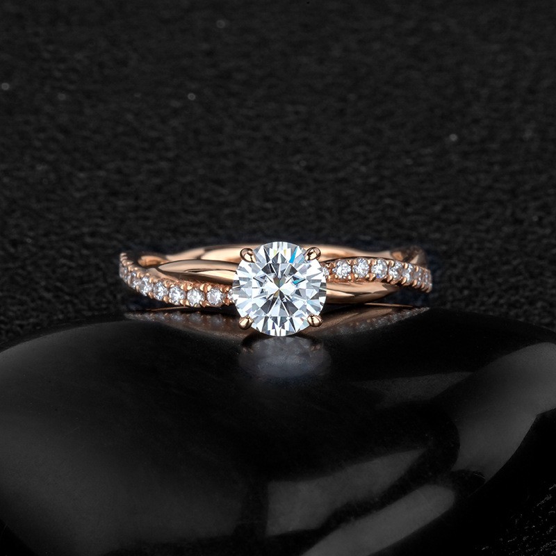 Nhẫn Đeo Tay Kim Loại Đính Đá Màu Thanh Lịch Cho Nữ