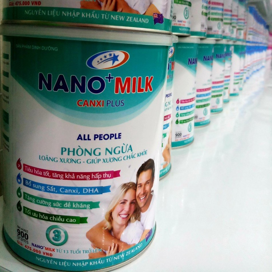 Sữa Nano Milk ALL PEOPLE hộp 900g ( dành cho người 13 tuổi lên )