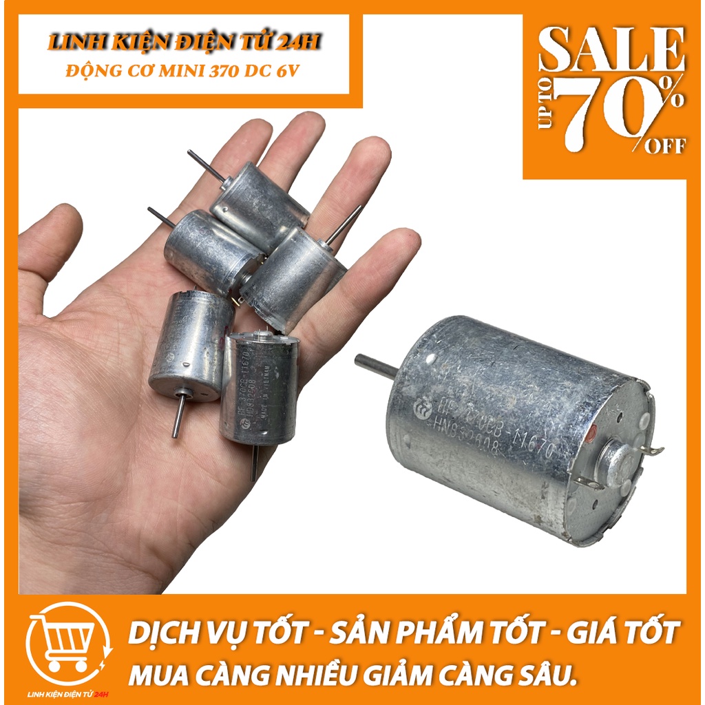 Động cơ motor mini DC 360 6V - LK0031 2 loại