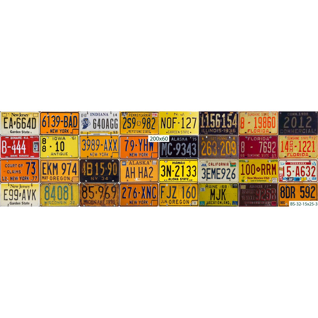 Decal biển số xe phong cách Vintage dán Quán beer,Bar,Barber loại 15x25cm