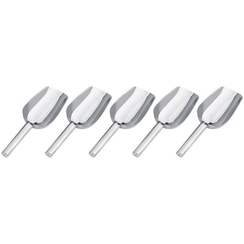 5pcs Metal Wedding Party BBQ Candy Food Buffet Bar Ice Dry Bin Goods Scoop