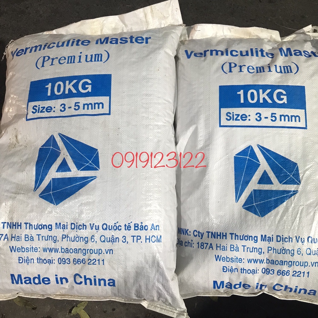 đá  Vermiculite ( Vơ – mi ) bao 16 kg size 2*4mm