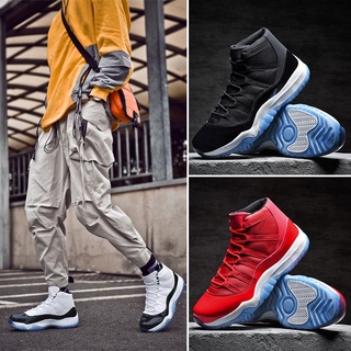 Giày thể thao chơi bóng rổ cổ cao NBA AJ11 size 39-46 thời trang dành cho nam