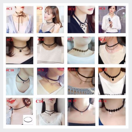 Vòng Cổ Chocker Cá Tính và thời Trang