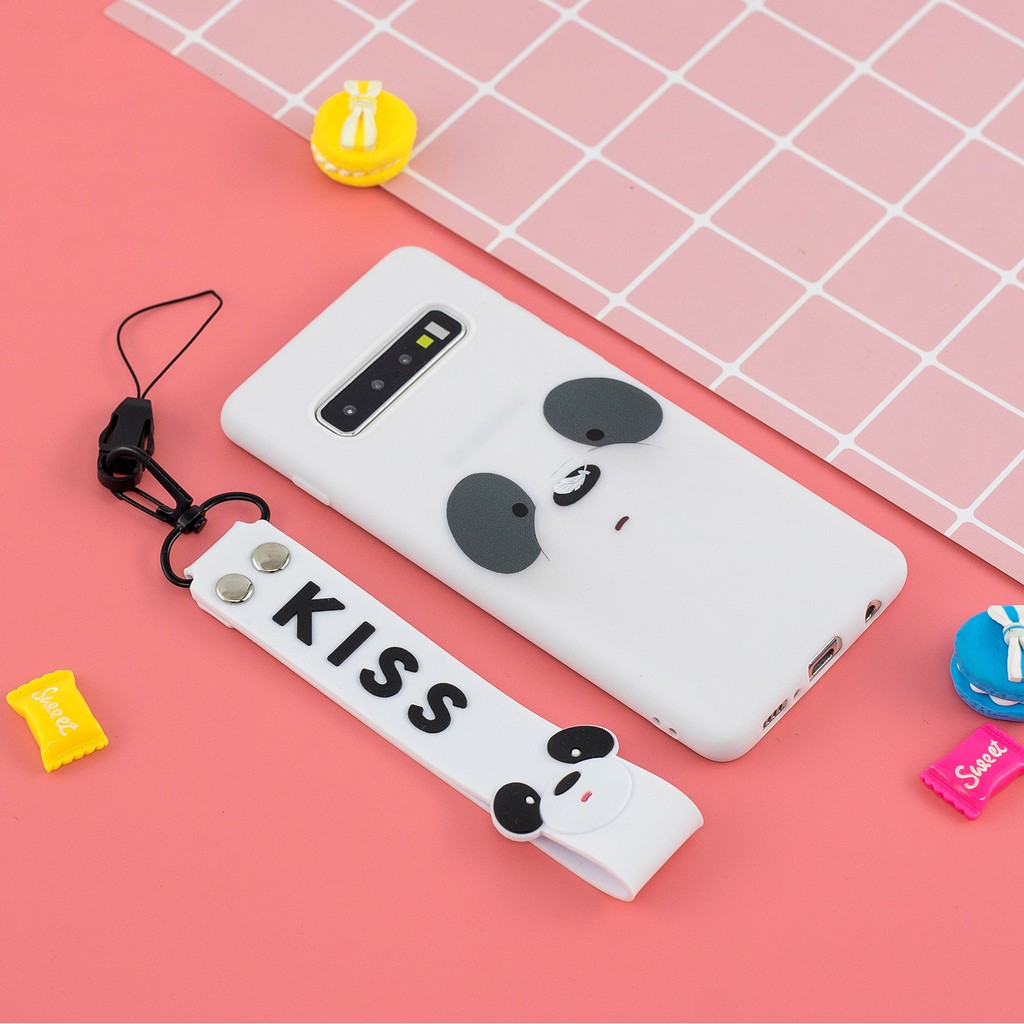 Ốp điện thoại bằng tpu hình gấu đáng yêu dành cho Samsung Note 8 S10 Plus S10e S10 5G | BigBuy360 - bigbuy360.vn