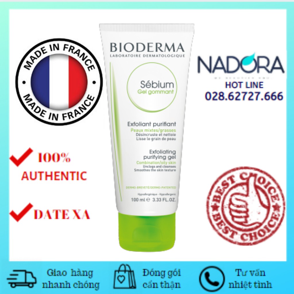 Tẩy Tế Bào Chết Bioderma Sébium Gel Gommant (100ml)